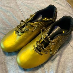 DSG Boys Soccer Cleats (Black and Gold) BRAND NEW